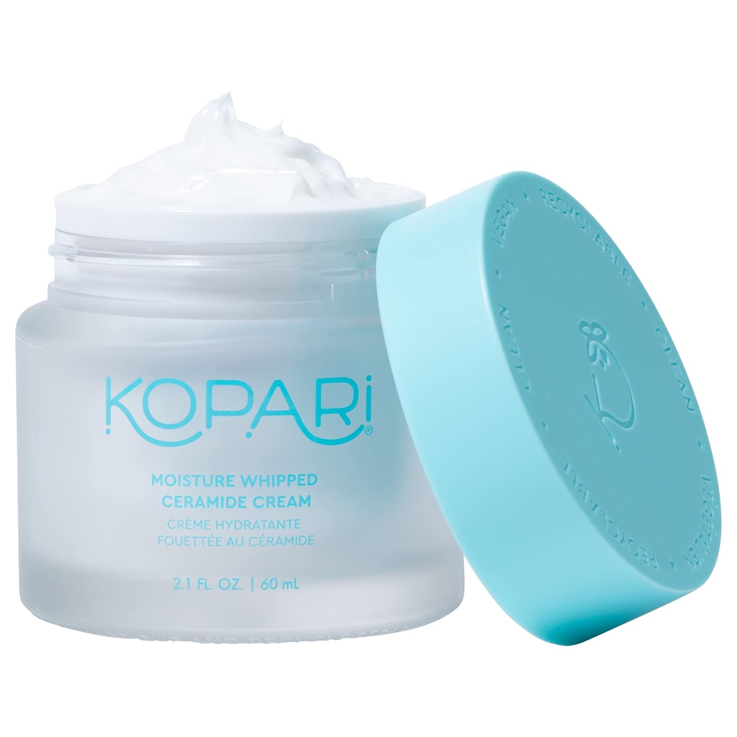 Kopari Moisture Whipped Ceramide Cream | Hydrate and Restore | Vegan Ceramides and Moisture-Retaining Hyaluronic Acid | 2.1 oz